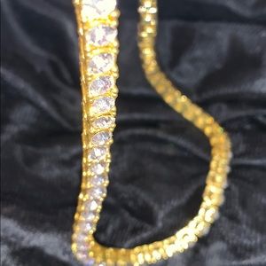 Tennis chain necklace